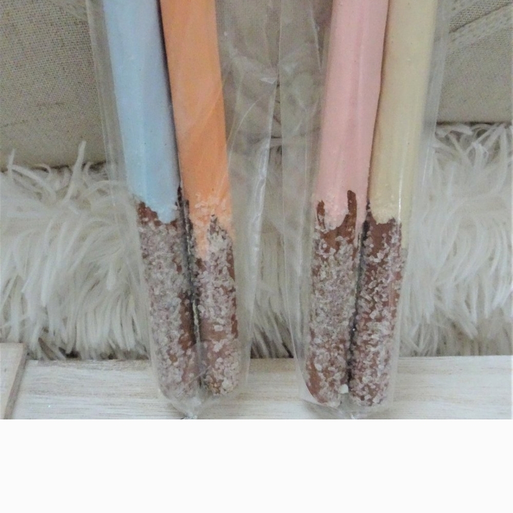 Colorful Chocolate Dipped Biscuit Sticks